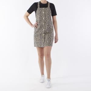 Pieces - Pcsky pinafore dress - Kjoler til hende - Leopard - M