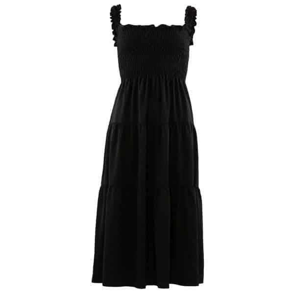 Black Beth solid Dress 13804 fra Continue, Str. S