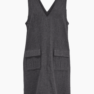 Objgine Spencer Pocket Dress - Dark Grey Melange - Object - Grå M