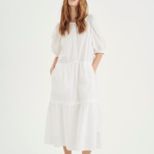Inwear Harukaiw Kjole 6320 001, Farve: Hvid, Størrelse: 38, Dame