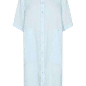Mos Mosh Mal Linen Skjorte Kjole 144390 458, Farve: Skywriting, Størrelse: S, Dame