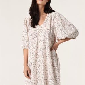 Soaked In Luxury Slnaiah Kjole 6219 301434, Farve: Hvid Cherry Orange, Størrelse: XS, Dame