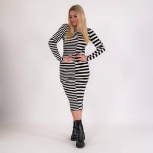 Pure friday - Purmi stripe dress - Kjoler til hende - Sort - M