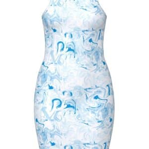 Pieces - Kjole - PC Serafi SL Dress - Granada Sky/Tie Dye