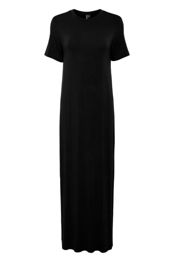 Pieces - Kjole - PC Sofia SS T-Shirt Maxi Dress - Black