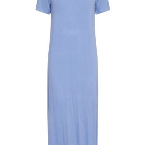 Pieces - Kjole - PC Sofia SS T-Shirt Maxi Dress - Hydrangea