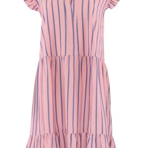 Continue - Kjole - Bea Stripe - Pink Stripe