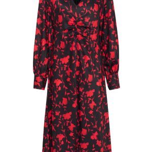 Gestuz - Kjole - DilaraGZ P Dress - Red Shadow Flower