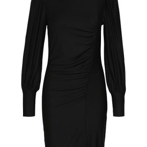 Gestuz - Kjole - RifaGZ Button Dress - Black/Pearl