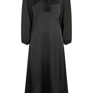 Neo Noir - Kjole - Isobel Heavy Sateen Dress - Black