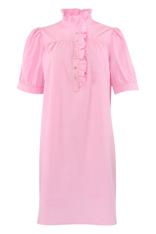 Continue - Kjole - Ariana Poplin Dress SS - Pink