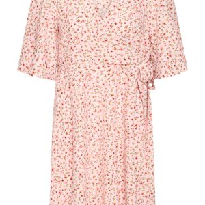 Ichi - Kjole - Kala Dress - Chalk Pink w.Pink flower