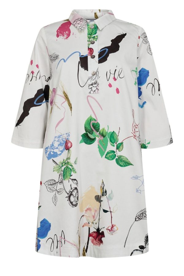 Nümph - Kjole - NU Silja Shirt Dress - Pristine (Levering slut juni)