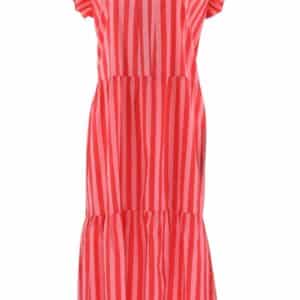 Continue - Kjole - Bea Stripe Red - Pink Red Stripe