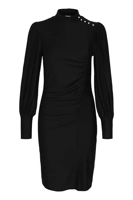 Gestuz - Kjole - RifaGZ Button Dress - Black/Pearl