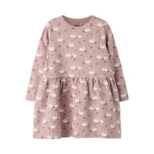 Name It Langærmet Kjole Med Svane Print, Str. 92-116 - 98