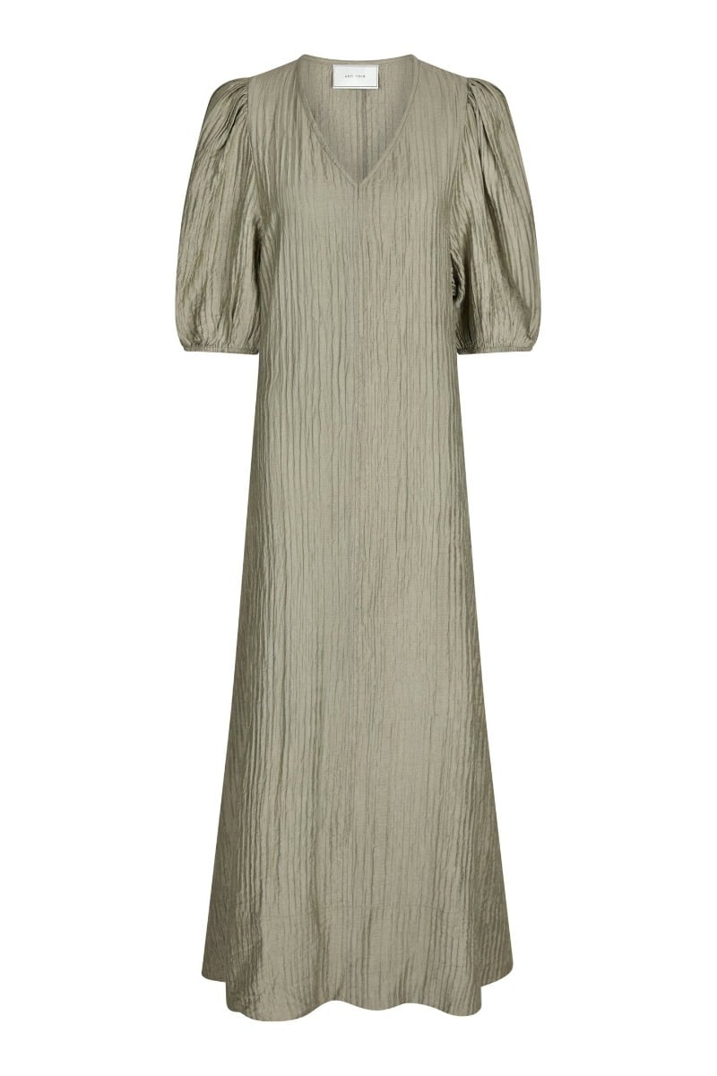 Neo Noir - Kjole - Bobbie Crepe Dress - Smoke Green