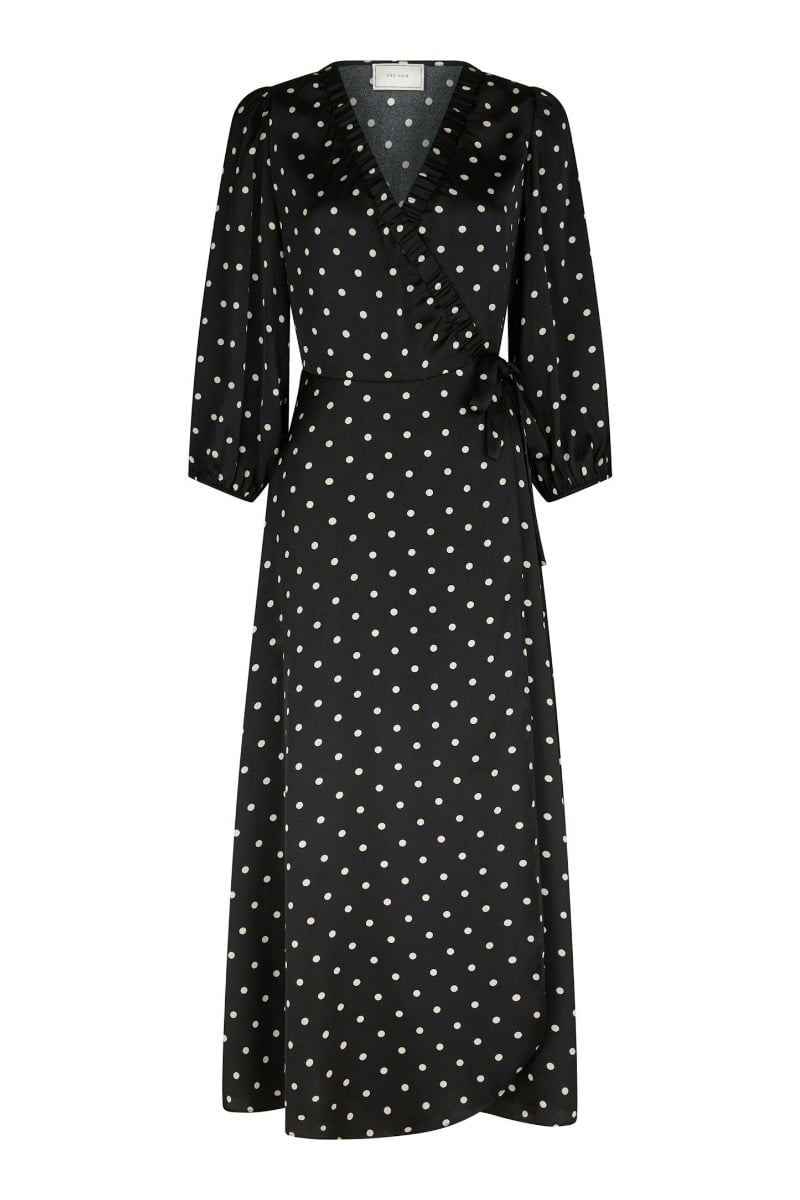 Neo Noir - Kjole - Malinga Dot Dress - Black (Levering slut nov)