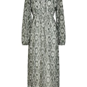 Neo Noir - Kjole - Silfi Graphic Fade Dress - Dusty green