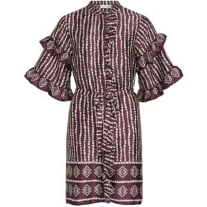 VILA dame kjole VIKAVAS - Fig Birch