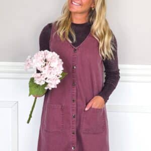 Loved by Lykke - Kjole - All Day Spencer Dress - Burgundy