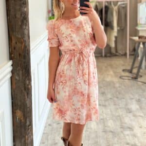 Sisters Point - Kjole - Noki-DR.SS1 - Light Coral Flower