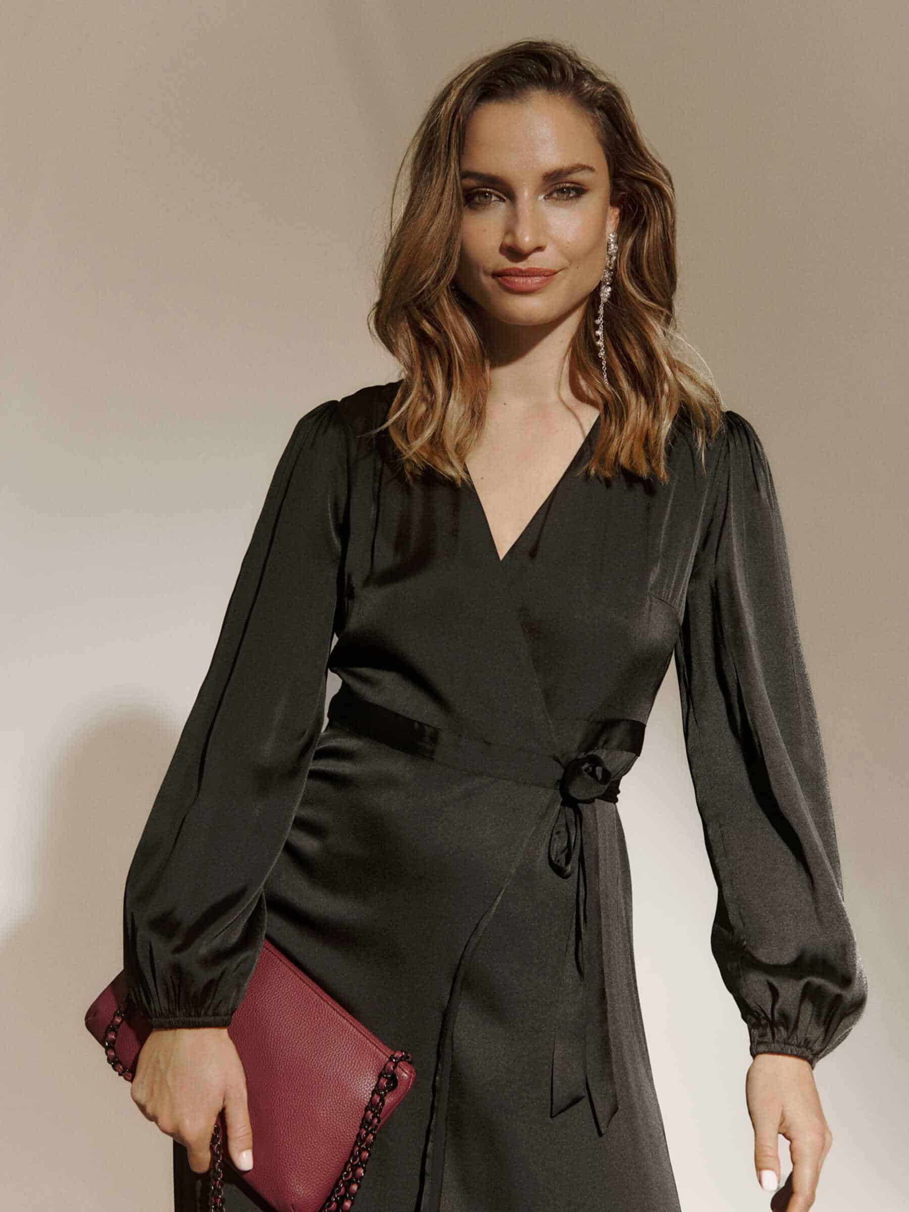 Rwsatina LS Wrap Dress