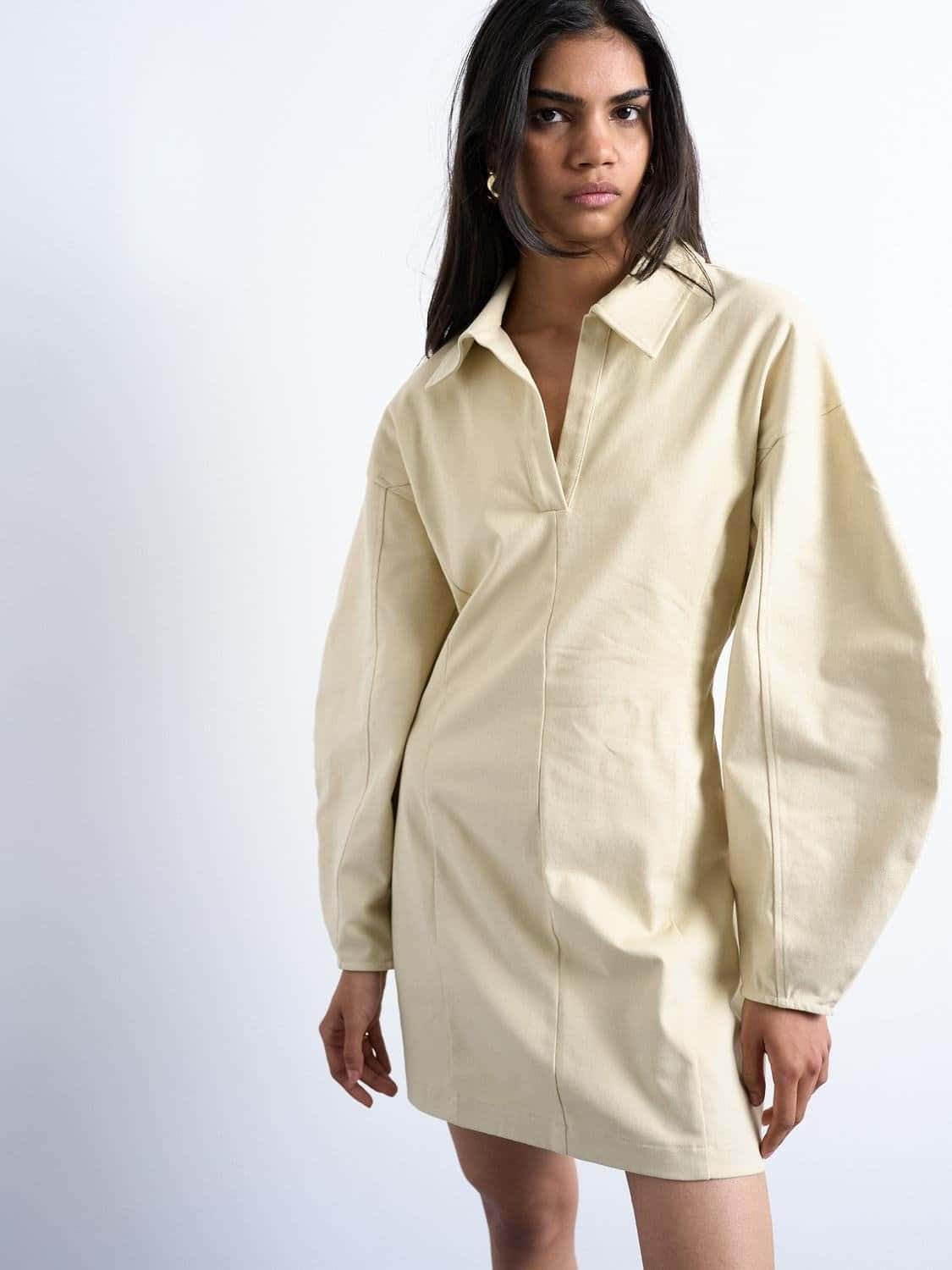 Tsdania Structured Mini Dress Cotton