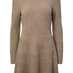 Y.A.S - Kjole - Molly LS Knit Dress - EX - Fungi Melange