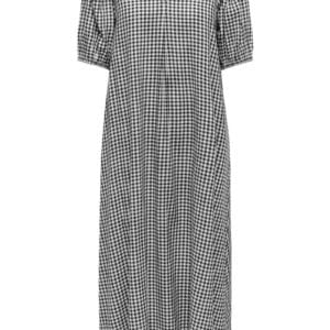 JDY - Kjole - Lucas 2/4 Midi Dress - Black Small white check