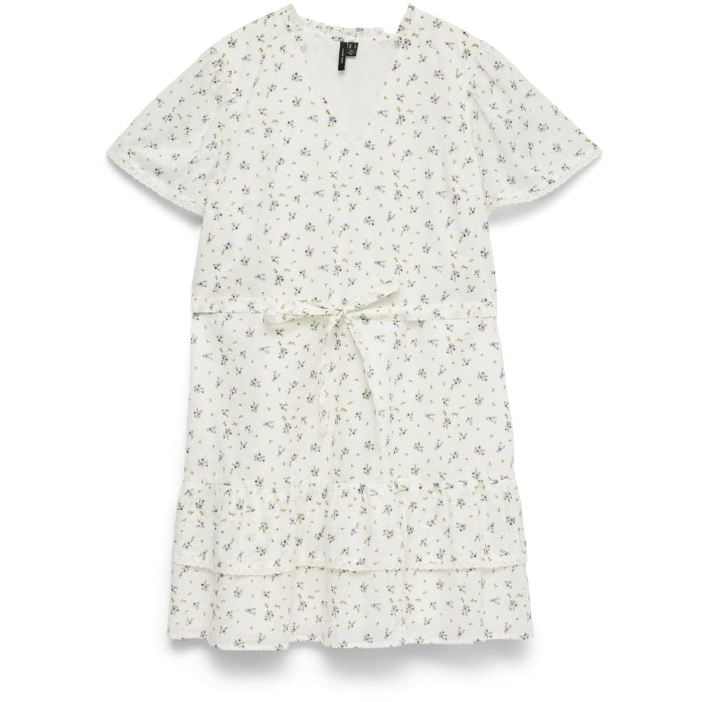 VERO MODA dame kjole VMTRINE - Snow White Maguerite Blue Jasper