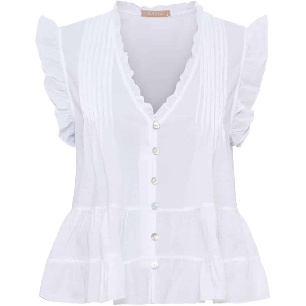 Marta du Chateau dame top MdcEmira TC68181 - White