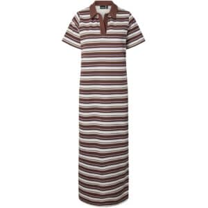 PIECES dame kjole PCCHILLI - Chicory Coffee Stripes