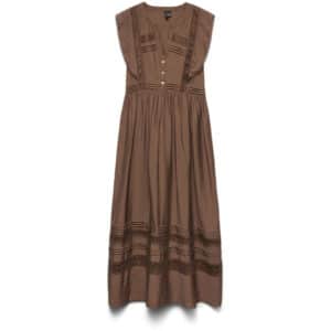 VERO MODA dame kjole VMJULES - Cocoa Brown