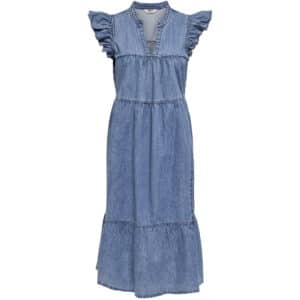 ONLY dame kjole ONLSHANIA - Medium blue denim
