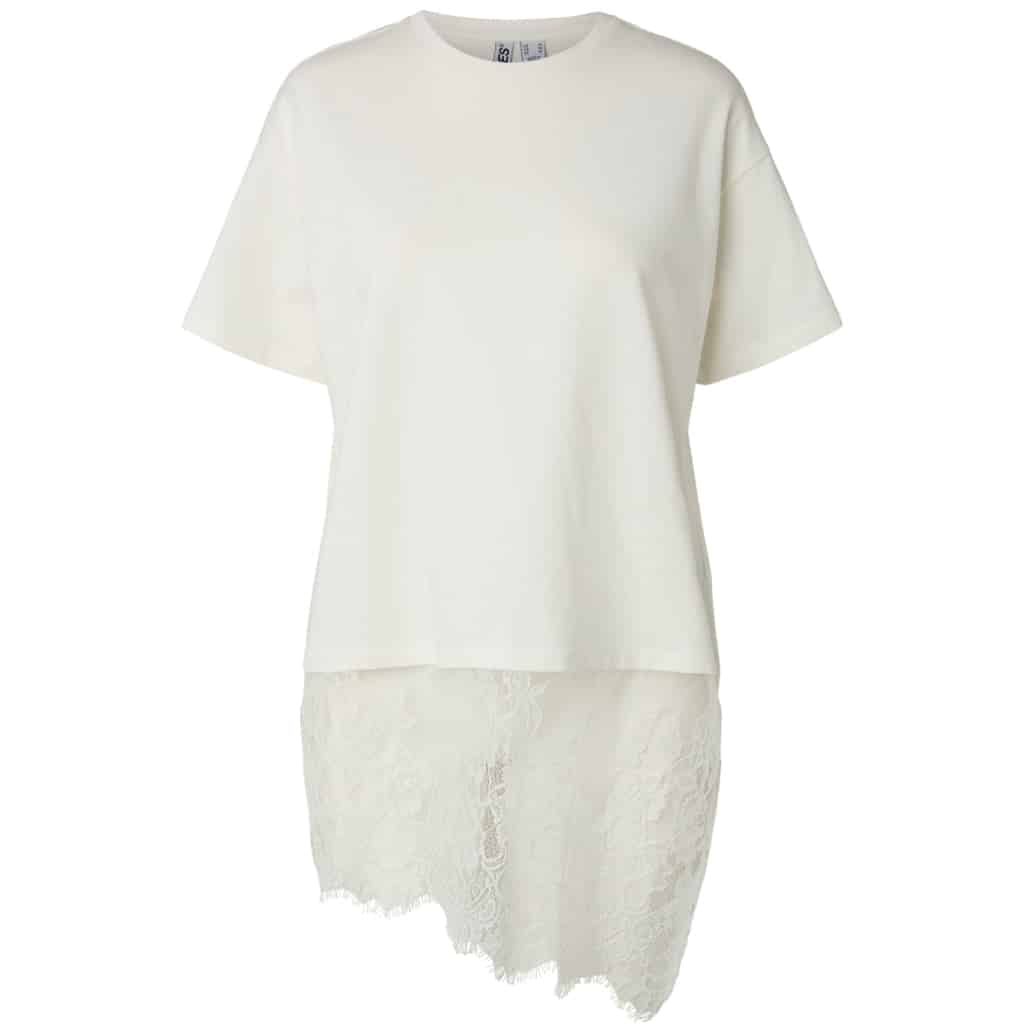 PIECES dame t-shirt PCMAVE - Cloud Dancer