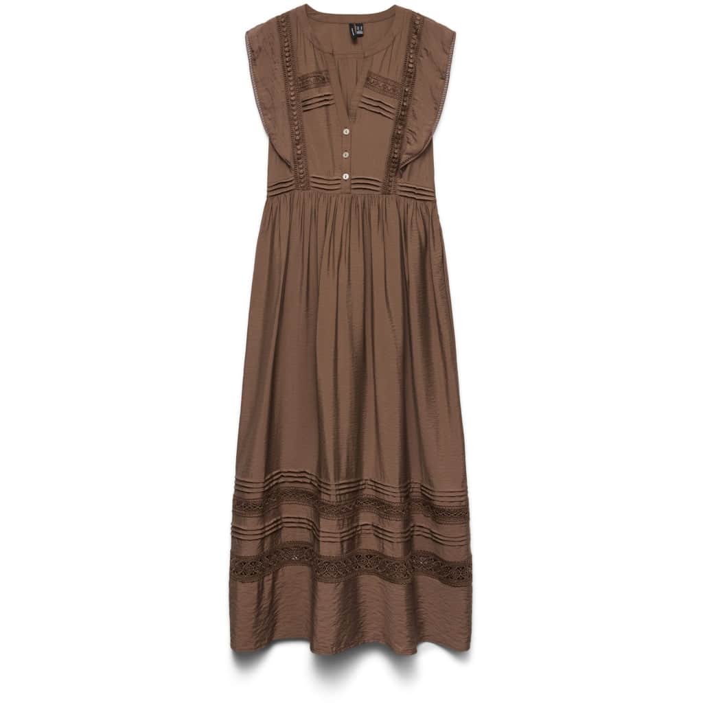 VERO MODA dame kjole VMJULES - Cocoa Brown